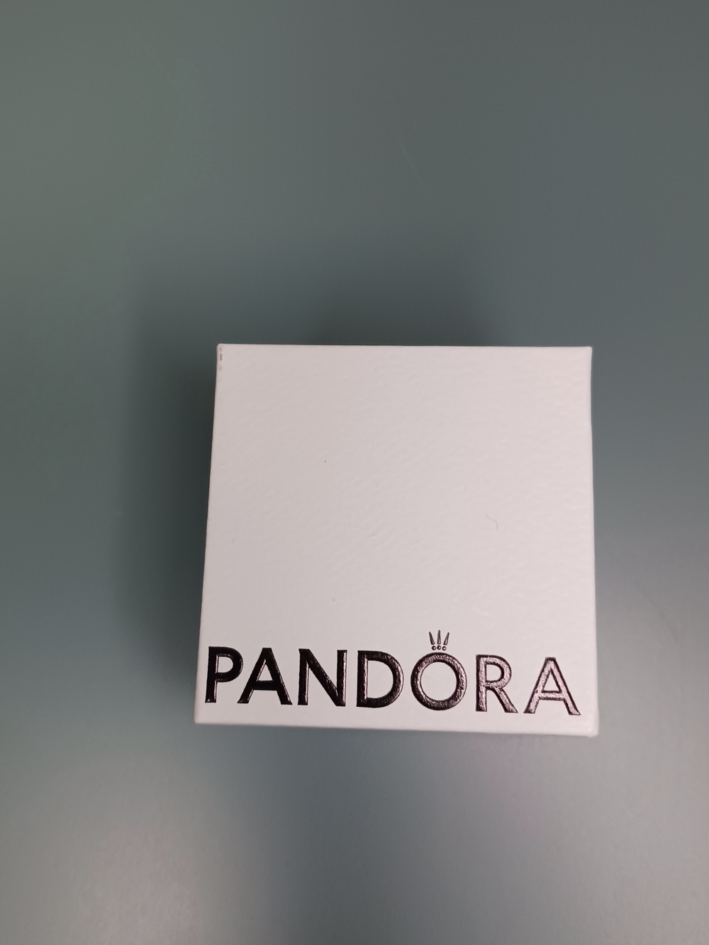 Pandora EMPTY BOX ONLY for Charms, Rings, Storage White Black Velvet Square Gift